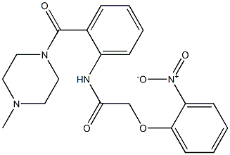 N-{2-[(4-methyl-1-piperazinyl)carbonyl]phenyl}-2-(2-nitrophenoxy)acetamide Struktur