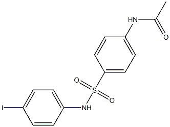 N-{4-[(4-iodoanilino)sulfonyl]phenyl}acetamide Struktur