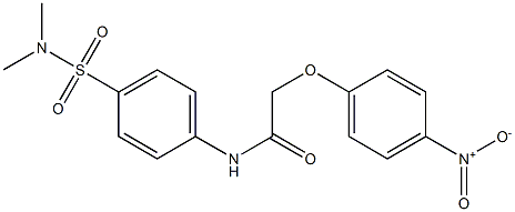 N-{4-[(dimethylamino)sulfonyl]phenyl}-2-(4-nitrophenoxy)acetamide Struktur