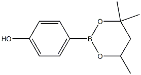 4-(4,4,6-trimethyl-1,3,2-dioxaborinan-2-yl)phenol Struktur