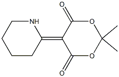 2,2-DIMETHYL-5-(2-HEXAHYDROPYRIDYLIDENE)- 1,3-DIOXANE-4,6-DIONE,98% Struktur