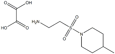 2-[(4-methylpiperidin-1-yl)sulfonyl]ethanamine oxalate Struktur