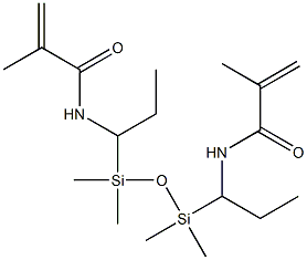 1,3-BIS(METHACRYLAMIDOPROPYL)TETRAMETHYL-DISILOXANE Structure