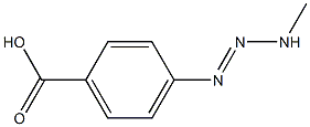 4-(3-Methyl-1-triazeno)benzoic acid Struktur