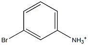 3-Bromoanilinium Struktur