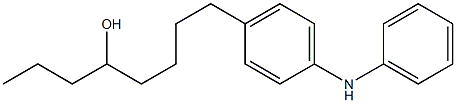 4-(5-Hydroxyoctyl)phenylphenylamine Struktur