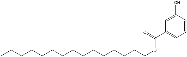 3-Hydroxybenzoic acid pentadecyl ester Struktur