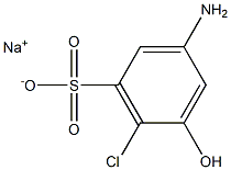 3-Amino-6-chloro-5-hydroxybenzenesulfonic acid sodium salt Struktur