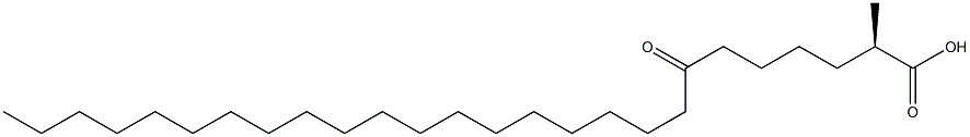 [R,(-)]-2-Methyl-7-oxohexacosanoic acid Struktur