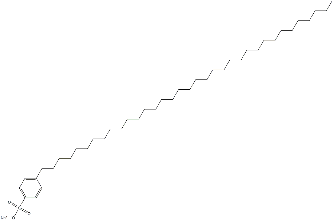 4-(Pentatriacontan-1-yl)benzenesulfonic acid sodium salt Struktur