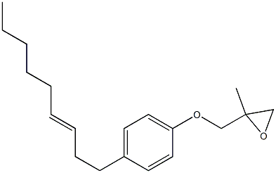 4-(3-Nonenyl)phenyl 2-methylglycidyl ether Struktur