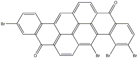 3,4,5,10-Tetrabromo-8,16-pyranthrenedione Struktur