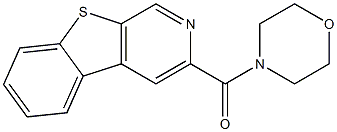 3-Morpholinocarbonyl[1]benzothieno[2,3-c]pyridine Struktur