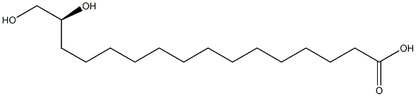 [S,(-)]-15,16-Dihydroxyhexadecanoic acid Struktur