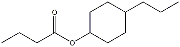 Butanoic acid 4-propylcyclohexyl ester Struktur