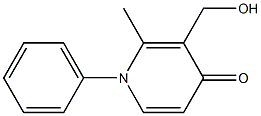 N-(Phenyl)-3-(hydroxymethyl)-2-methyl-4(1H)-pyridone Struktur