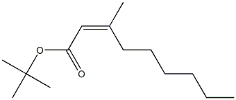 (Z)-3-Methyl-2-nonenoic acid tert-butyl ester Struktur