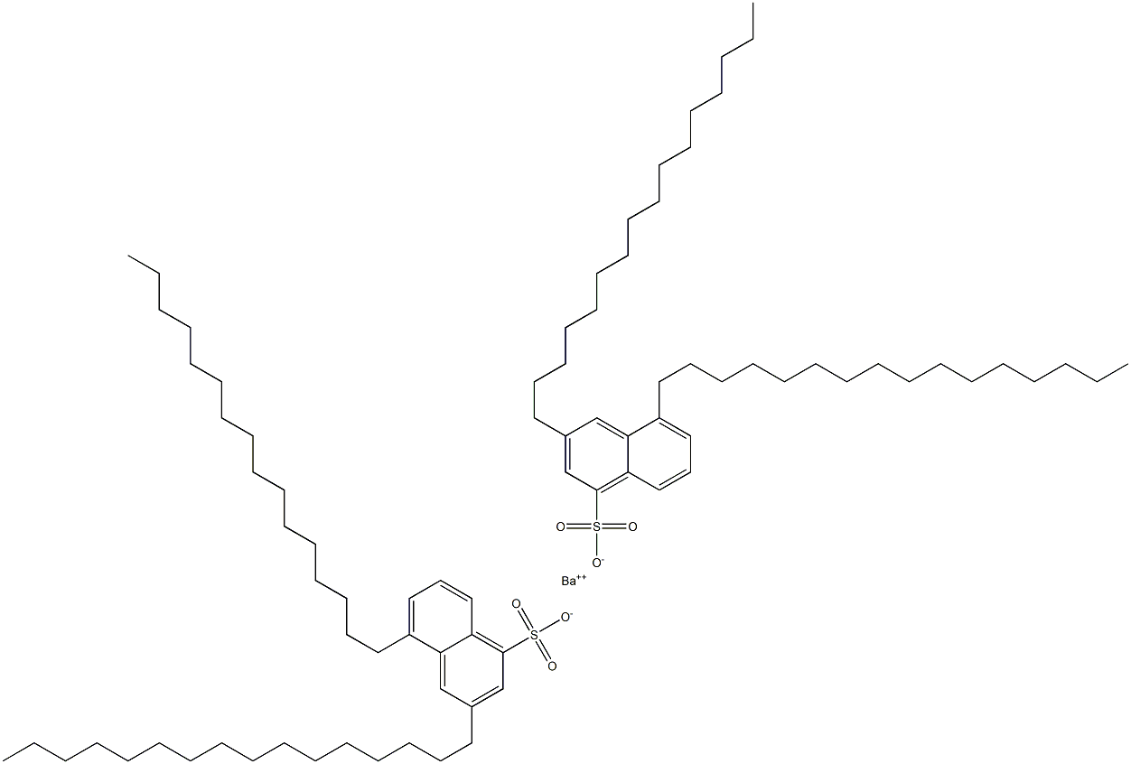 Bis(3,5-dihexadecyl-1-naphthalenesulfonic acid)barium salt Struktur