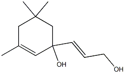 1-[(Z)-3-Hydroxy-1-propenyl]-3,5,5-trimethyl-2-cyclohexen-1-ol Struktur