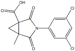 N-(3,5-Dichlorophenyl)-1-carboxy-2-methylcyclopropane-1,2-dicarboximide Struktur