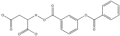 2,3-Di(benzoyloxy)hydrogen butanedioate Struktur