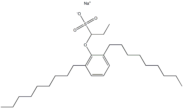 1-(2,6-Dinonylphenoxy)propane-1-sulfonic acid sodium salt Struktur