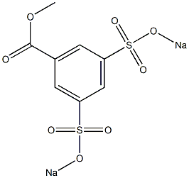 3,5-Di(sodiosulfo)benzoic acid methyl ester Struktur