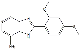 7-Amino-2-(2-methoxy-4-methylthiophenyl)-1H-imidazo[4,5-c]pyridine Struktur