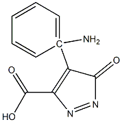 1-Aminophenyl-3-carboxy-5-pyrazolone Struktur