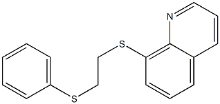 8-[2-(Phenylthio)ethylthio]quinoline Struktur