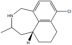 (10aR)-7-Chloro-2-methyl-1,2,3,4,8,9,10,10a-octahydronaphth[1,8-cd]azepine Struktur