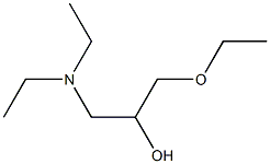 1-Diethylamino-3-ethoxy-2-propanol Struktur