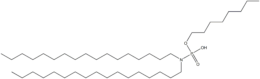 N,N-Diheptadecylamidophosphoric acid hydrogen octyl ester Struktur