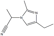 1-(1-Cyanoethyl)-4-ethyl-2-methyl-1H-imidazole Struktur