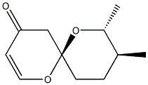 (6R,8R,9S)-8,9-Dimethyl-1,7-dioxaspiro[5.5]undec-2-en-4-one Struktur