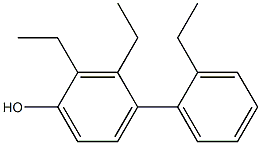 2,3-Diethyl-4-(2-ethylphenyl)phenol Struktur