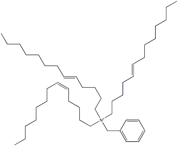 Tri(5-tridecenyl)benzylaminium Struktur