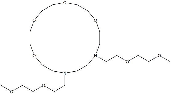 N,N'-Bis[2-(2-methoxyethoxy)ethyl]-N,N'-(3,6,9,12-tetraoxatetradecane-1,14-diyl)ethane-1,2-diamine Struktur