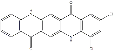 2,4-Dichloro-5,12-dihydroquino[2,3-b]acridine-7,14-dione Struktur