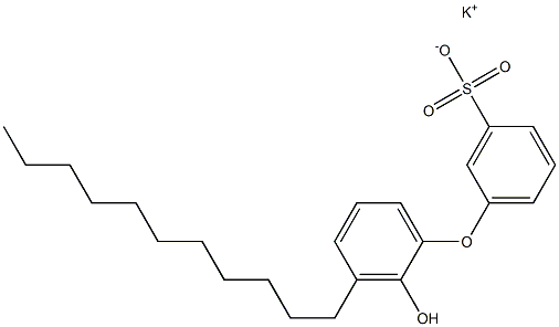 2'-Hydroxy-3'-undecyl[oxybisbenzene]-3-sulfonic acid potassium salt Struktur