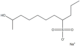 10-Hydroxyundecane-4-sulfonic acid sodium salt Struktur