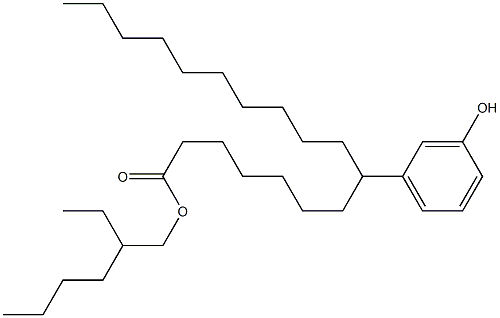 8-(3-Hydroxyphenyl)stearic acid 2-ethylhexyl ester Struktur