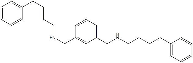 N,N'-Bis(4-phenylbutyl)-1,3-benzenebis(methanamine) Struktur