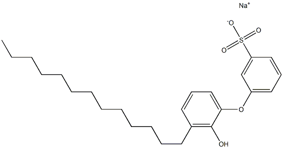 2'-Hydroxy-3'-tridecyl[oxybisbenzene]-3-sulfonic acid sodium salt Struktur