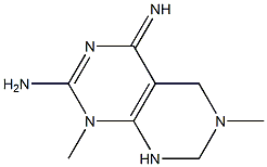 4-Imino-1,6-dimethyl-1,4,5,6,7,8-hexahydropyrimido[4,5-d]pyrimidin-2-amine Struktur