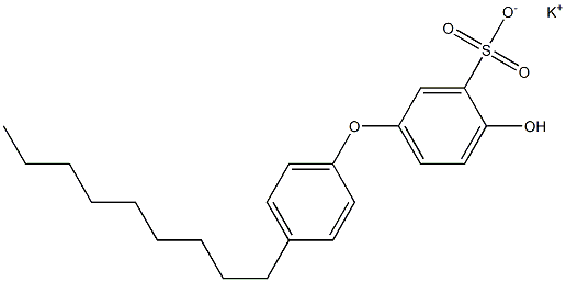 4-Hydroxy-4'-nonyl[oxybisbenzene]-3-sulfonic acid potassium salt Struktur