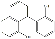 Monoallyl-bis(hydroxyphenyl)methane Struktur