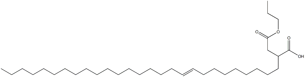 2-(9-Heptacosenyl)succinic acid 1-hydrogen 4-propyl ester Struktur