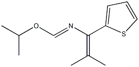 1-(2-Thienyl)-1-[(isopropyloxy)methyleneamino]-2-methyl-1-propene Struktur