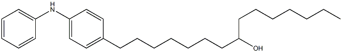 4-(8-Hydroxypentadecyl)phenylphenylamine Struktur